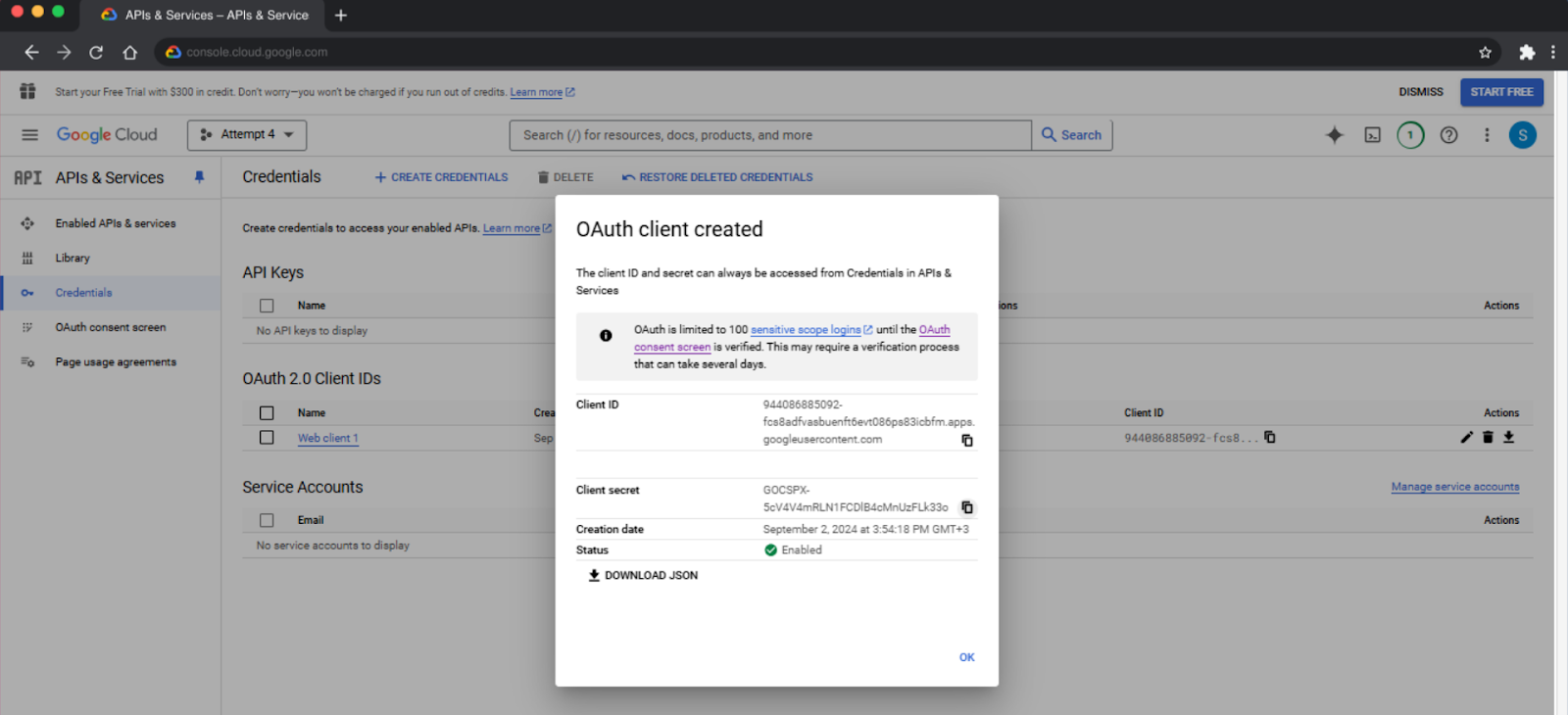 الخطوة 42 - Google OAuth
