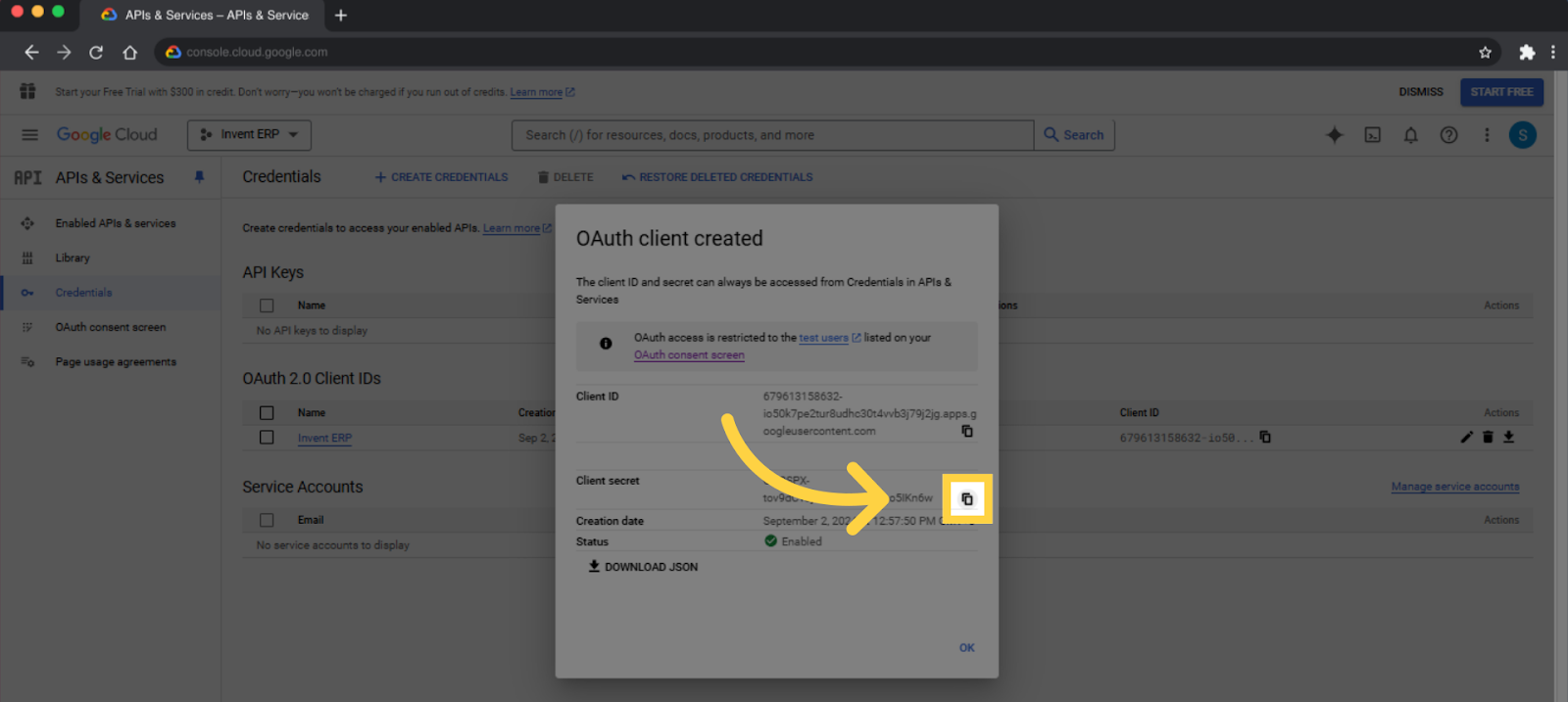 الخطوة 43 - Google OAuth