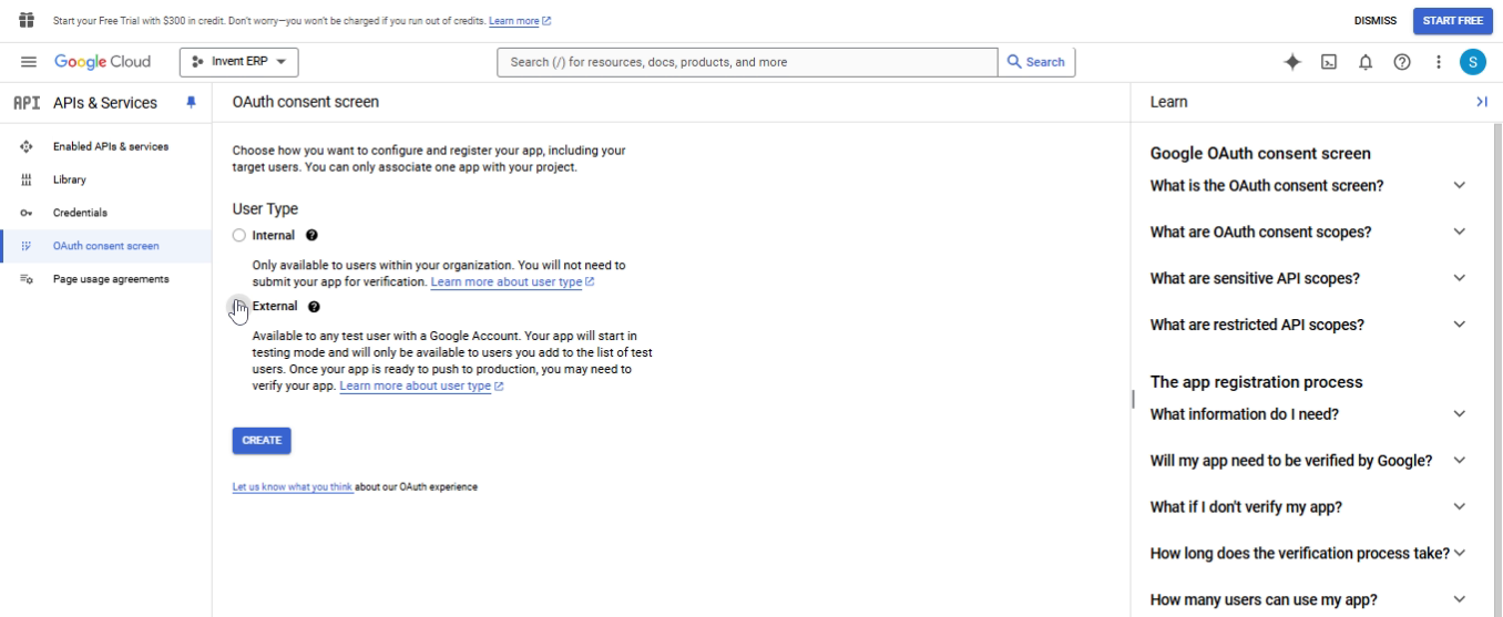 الخطوة 9 - Google OAuth