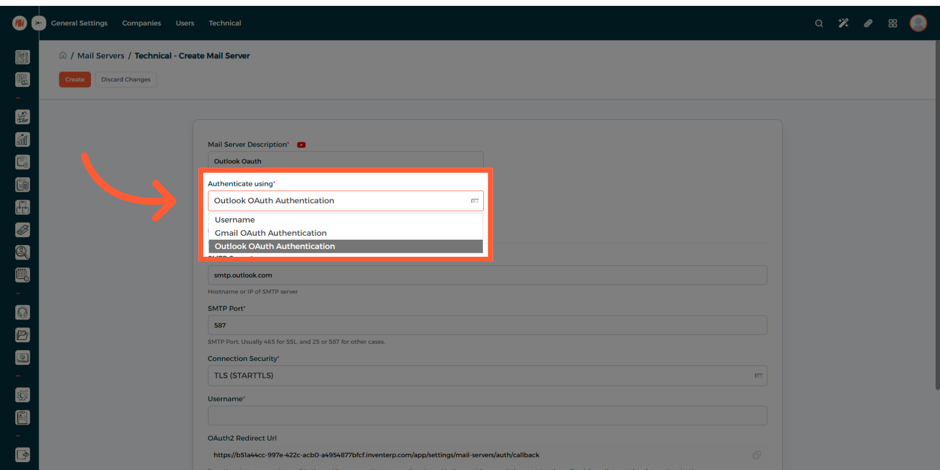 الخطوة 12 - Outlook OAuth